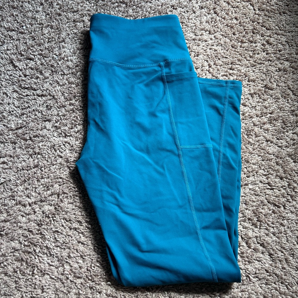 Green Skecher Leggings 7/8 length